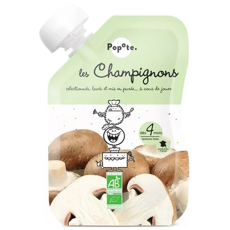 POPOTE Champiñones ecológicos 120 g, 4+ 1×120 g