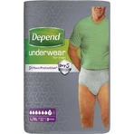 DEPEND NORMAL L/XL para hombre 1×9 unidades, calzoncillos elásticos