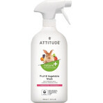 ATTITUDE Detergente per frutta e verdura spray non profumato 1×800 ml , Detergente per frutta