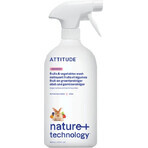 ATTITUDE Detergente per frutta e verdura spray non profumato 1×800 ml , Detergente per frutta