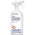 ATTITUDE Detergente per frutta e verdura spray non profumato 1×800 ml , Detergente per frutta