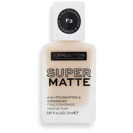 Revolution Relove, Fond de ten Supermatte F3, machiaj 1×24 ml, machiaj