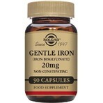 Solgar Gentle Iron 20 mg Iron (ferrous bisglycinate) Gentle for Stomach 90 capsules 1×90 cps, dietary supplement