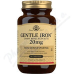 Solgar Gentle Iron 20 mg Iron (ferrous bisglycinate) Gentle for Stomach 90 capsules 1×90 cps, dietary supplement