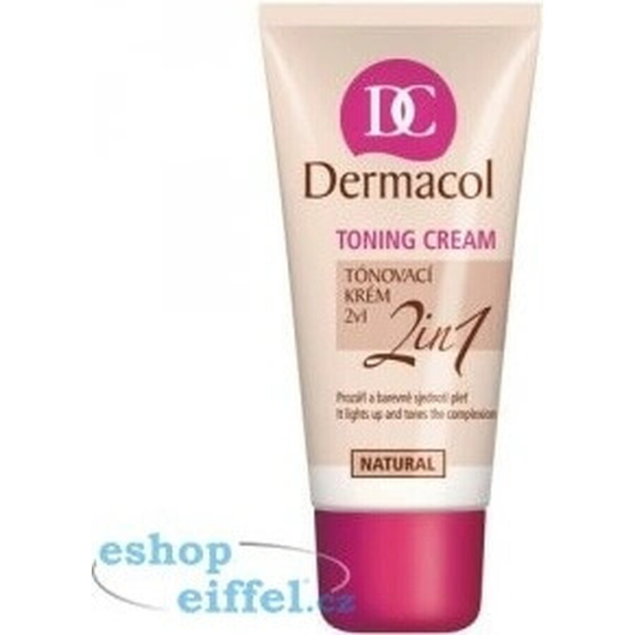 DERMACOL Color Cream 2in1 shade: NATURAL 1×30 ml, 2in1 coloring cream