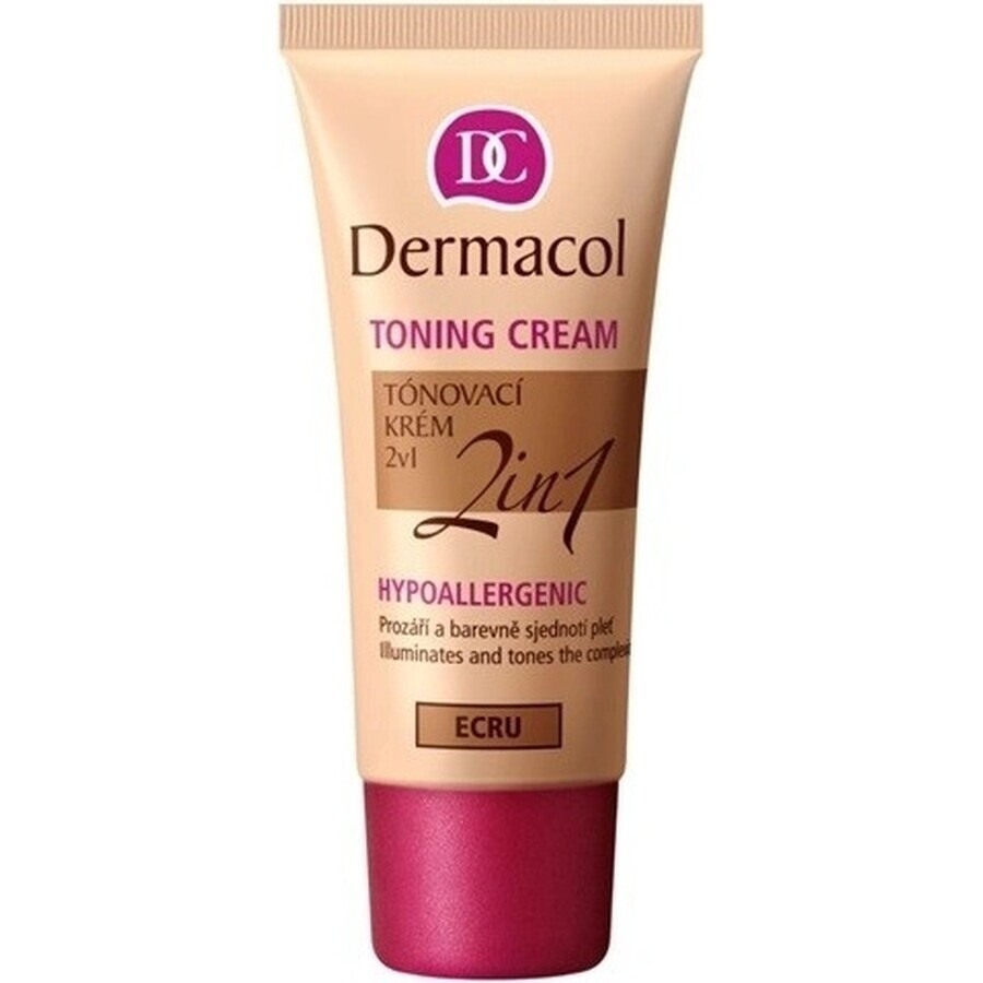 DERMACOL Color Cream 2in1 shade: NATURAL 1×30 ml, 2in1 coloring cream