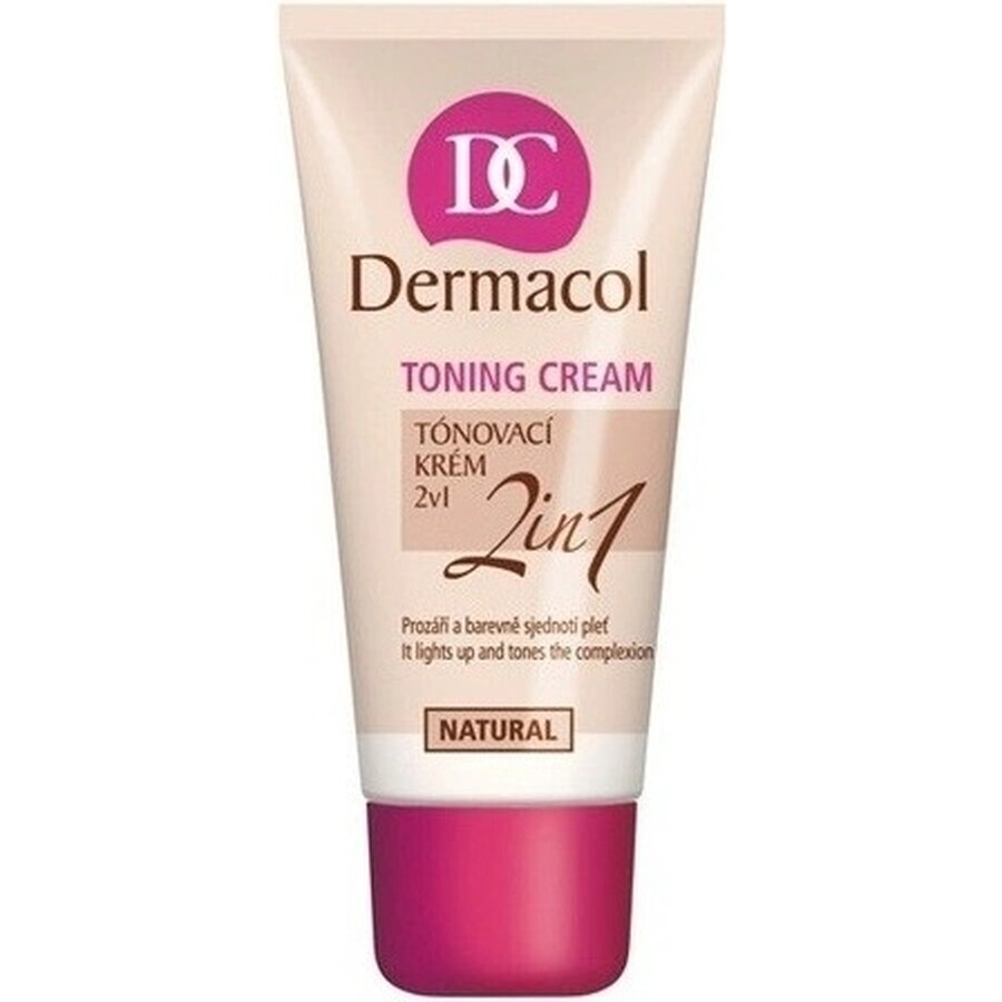 DERMACOL Color Cream 2in1 shade: NATURAL 1×30 ml, 2in1 coloring cream