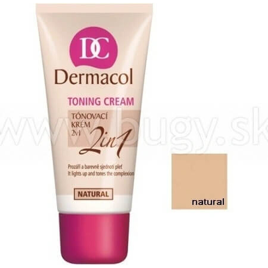 DERMACOL Color Cream 2in1 shade: NATURAL 1×30 ml, 2in1 coloring cream