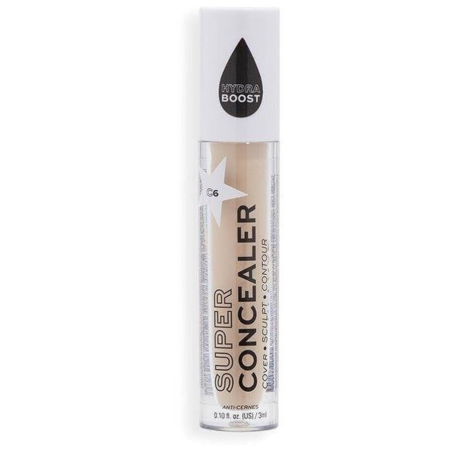 Revolution Relove, Super Concealer Radiant Matte Matte C6, Abdeckstift 1×3 ml, Abdeckstift