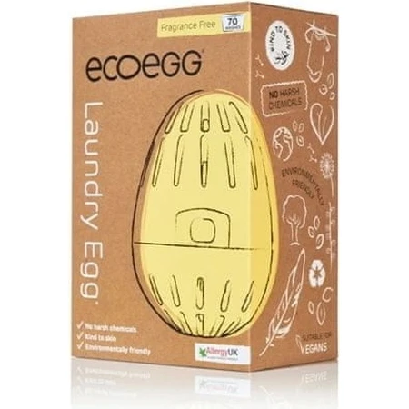 Ecoegg Œuf de lavage - 70 lavages sans parfum 1×1 pc, œuf pour 70 lavages (4 mois)