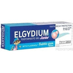 ELGYDIUM JUNIOR fluorinol gel pastă de dinți pentru copii (7-12 ani) cu aromă de gumă de mestecat 1x50 ml