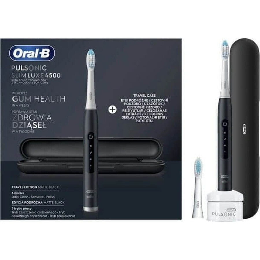 Oral B Ek Pulsonic Pulsonic Slim Luxe 4 500 Negro+1nh+Cp 1×1 ud.