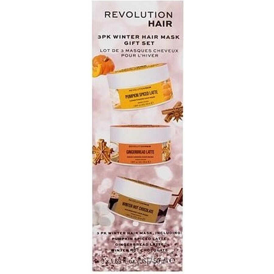 Revolution Haircare, 3pk Winter Hair Mask Gift Set 1×1 Set, Geschenkset