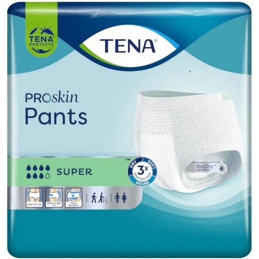 TENA SUPER SMALL 1×12 stuks TENA SUPER SMALL 1×12 stuks, absorberende elastische onderbroek