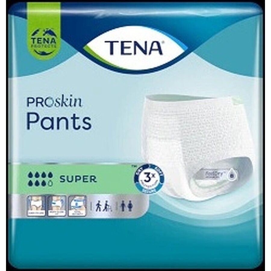 TENA SUPER SMALL 1×12 stuks TENA SUPER SMALL 1×12 stuks, absorberende elastische onderbroek