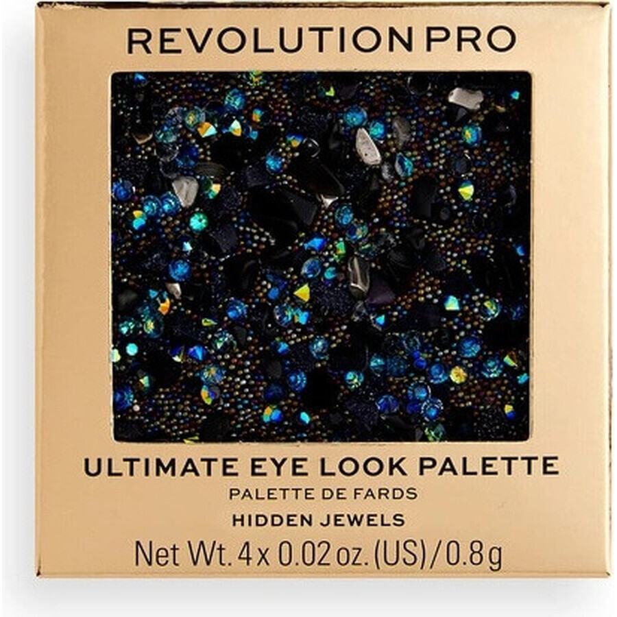 Revolution PRO, Ultimate Eye Look Hidden Jewels, 1×3,2 g Lidschatten-Palette, Lidschatten-Palette