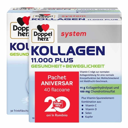 Kollagen 11.000 Plus Lösung zum Einnehmen, 30+10 Fläschchen, Doppelherz