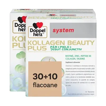 Kollagen System Beauty Plus, 30+10 vials, Doppelherz