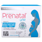 Prenatal Uno Set, 30 Kapseln + 30 Kapseln + Prenatal DHA, 30 Kapseln + kostenlose Flasche