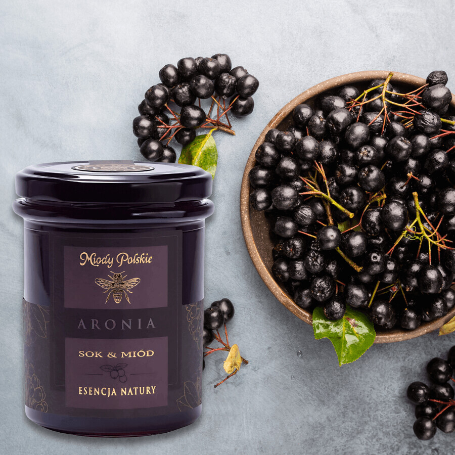 Polnischer Honig Saft & Honig, Aronia, 250 g