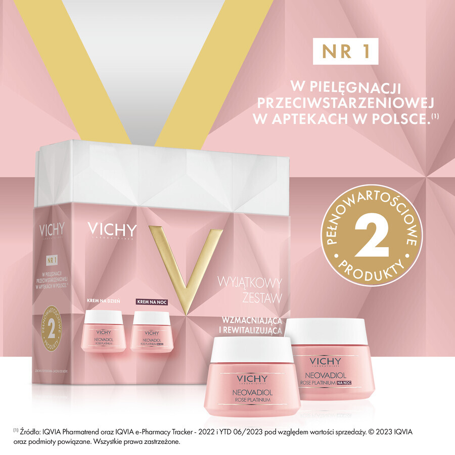 Set Vichy Neovadiol Rose Platinium, day cream 50 ml + night cream 50 ml