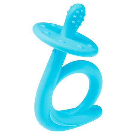 AKUKU, silicon teether, melc albastru, A0114, de la naștere, 1 buc