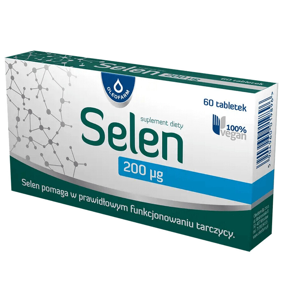 Oleofarm Selen 200 µg, 60 Tabletten