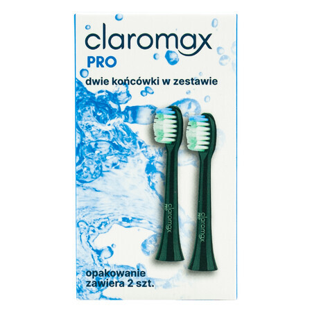 Claromax Pro, Ersatzaufsätze für Schallzahnbürste, 2 Stück