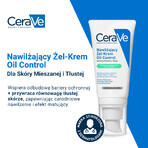 CeraVe Oil Control, feuchtigkeitsspendende Gel-Creme, Mischhaut und fettige Haut, 52 ml