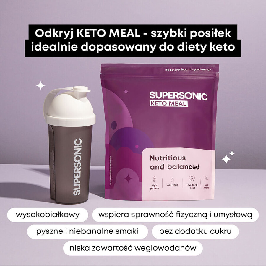 Supersonic Keto Meal, sabor helado de vainilla, 800 g