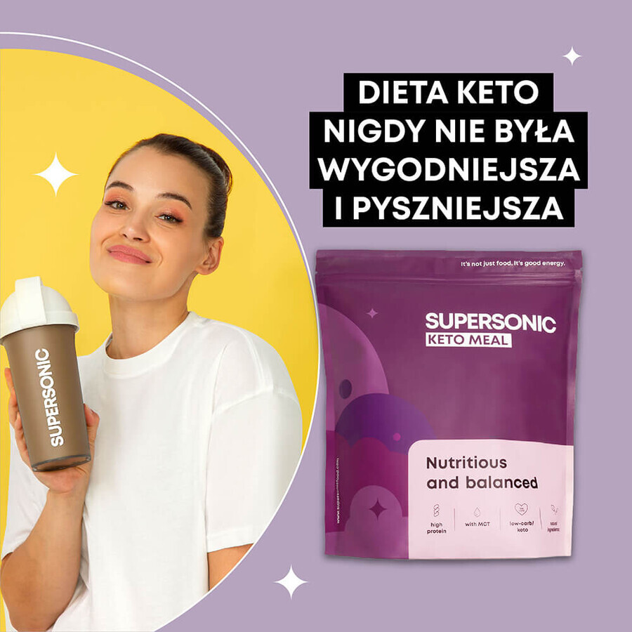 Supersonic Keto Meal, sabor helado de vainilla, 800 g