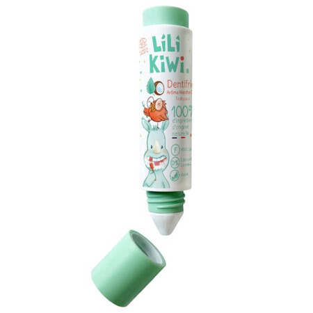 Dentifrice pour enfants Lilikiwi au fluor, menthe douce et noix de coco, à partir de 3 ans, 30 ml