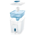 Brita Flow, dispensador de filtro de 8,2 l con grifo, azul + filtro Maxtra Pro Pure Performance, 1 ud.