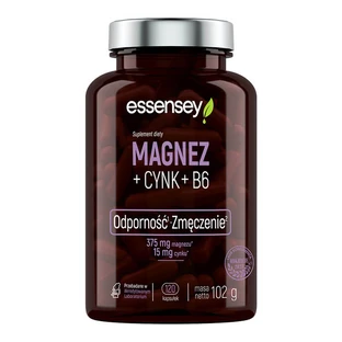 Essensey Magnesium + Zinc + B6, 120 capsules