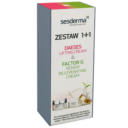 Set Sesderma Daeses liftende gezichts- en lichaamscrème 50 ml + Factor G Renew gezichtscrème 50 ml