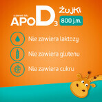 Set ApoD3 Chews, Vitamin D3 800 IU für Kinder ab 3 Jahren, Orangengeschmack, 3 x 30 Kau-Softgels