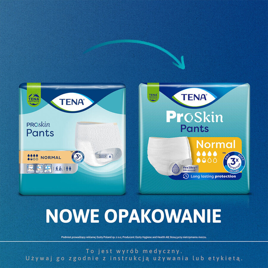 Tena Pants ProSkin, absorbent underpants, size S, 65-85 cm, Normal, 15 pieces