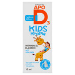 Set ApoD3 Kids Drops, Vitamin D3 600 IU für Kinder ab 1 Jahr, 2 x 10 ml