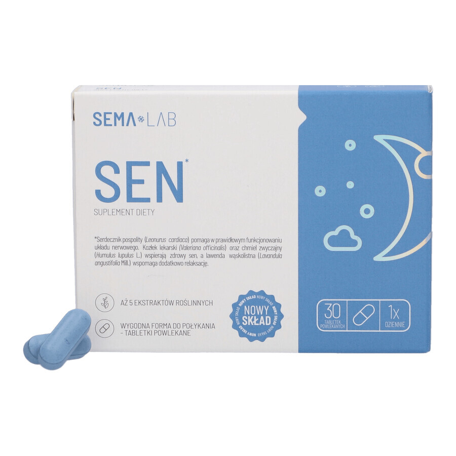 SEMA Lab Sen, 30 Filmtabletten DEFEKTE VERPACKUNG