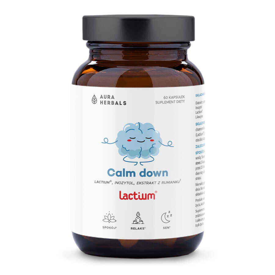 Aura Herbals Calm Down Lactium, 60 Kapseln