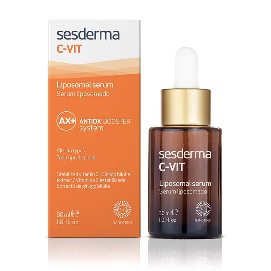 Sesderma C-Vit kit, Liposomen-Gesichtsserum, 30 ml + C-Vit Radiance, aufhellende Gesichtscreme, 50 ml