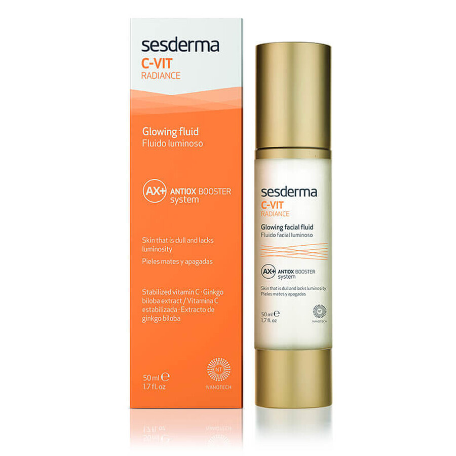 Sesderma C-Vit kit, Liposomen-Gesichtsserum, 30 ml + C-Vit Radiance, aufhellende Gesichtscreme, 50 ml