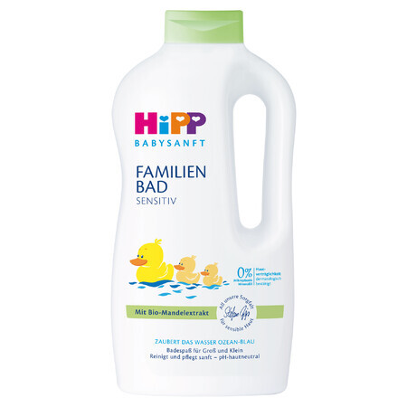 HiPP Babysanft Sensitive, Badelotion für die ganze Familie, 1000 ml