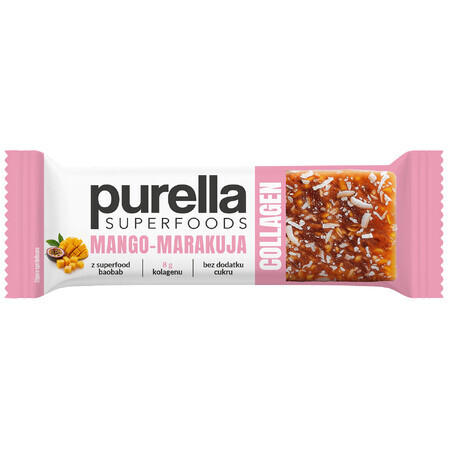 Purella SuperFoods Kollagen-Riegel, Mango-Maracuja, 40g