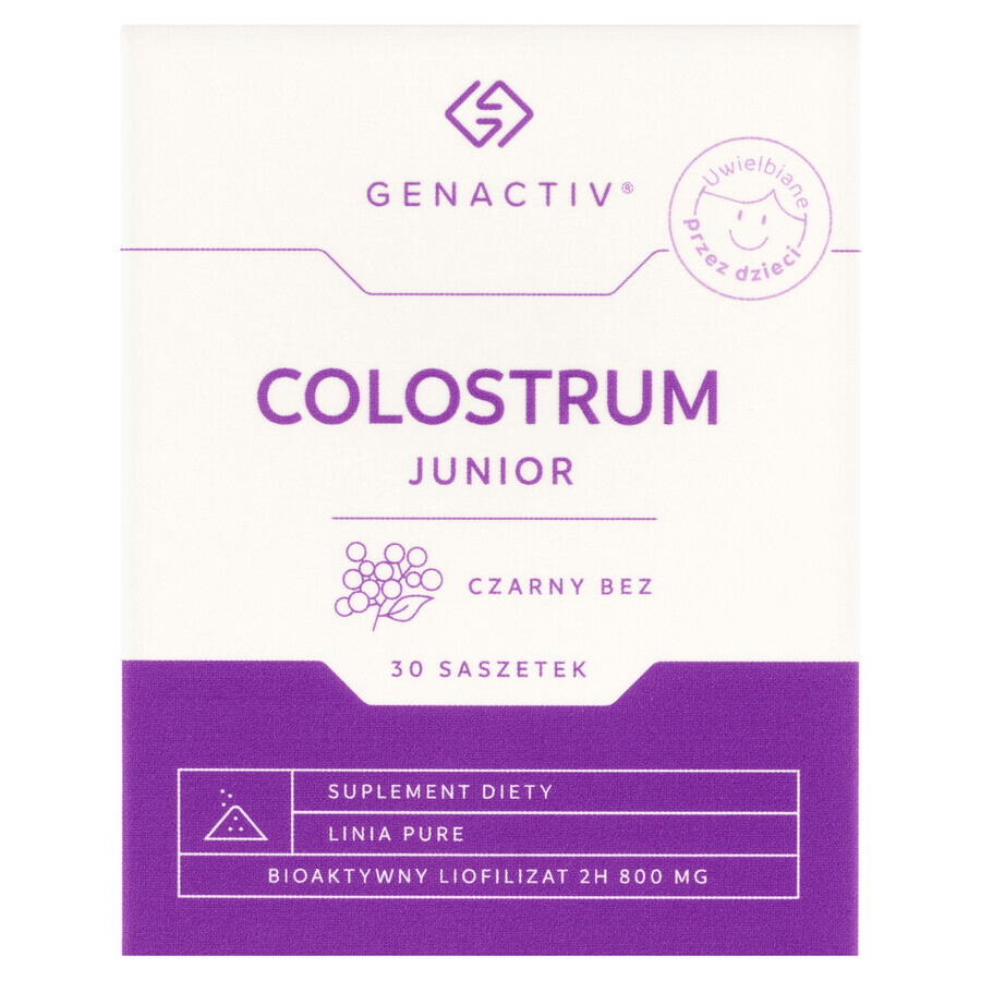 Genactiv Colostrum Junior Sureau noir, à partir de 3 ans, 30 sachets