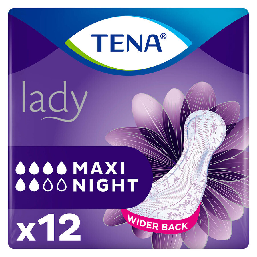 Tena Lady Set, Spezialbinden, Maxi Night, 2 x 12 Stück + ProSkin Pants Absorbent normal panty, Größe M und L, 2 Proben