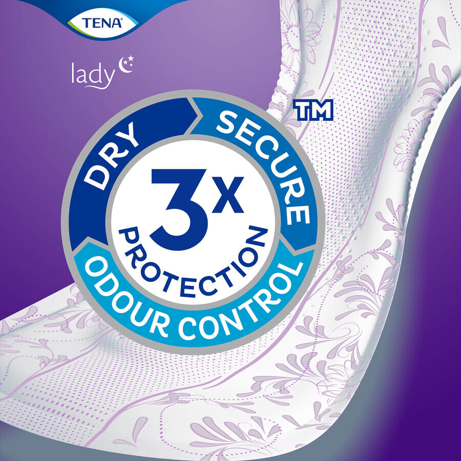 Tena Lady Set, Spezialbinden, Maxi Night, 2 x 12 Stück + ProSkin Pants Absorbent normal panty, Größe M und L, 2 Proben