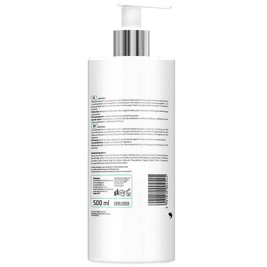 Apis Professional Api-Podo regenerierende und feuchtigkeitsspendende Creme, 500 ml