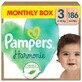 Pampers Harmonie, Windeln, Gr&#246;&#223;e 3, 6-10 kg, 186 St&#252;ck