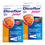 Dicoflor Junior, für Kinder ab 3 Jahren und Erwachsene, Beerengeschmack, 2 x 12 Portionsbeutel